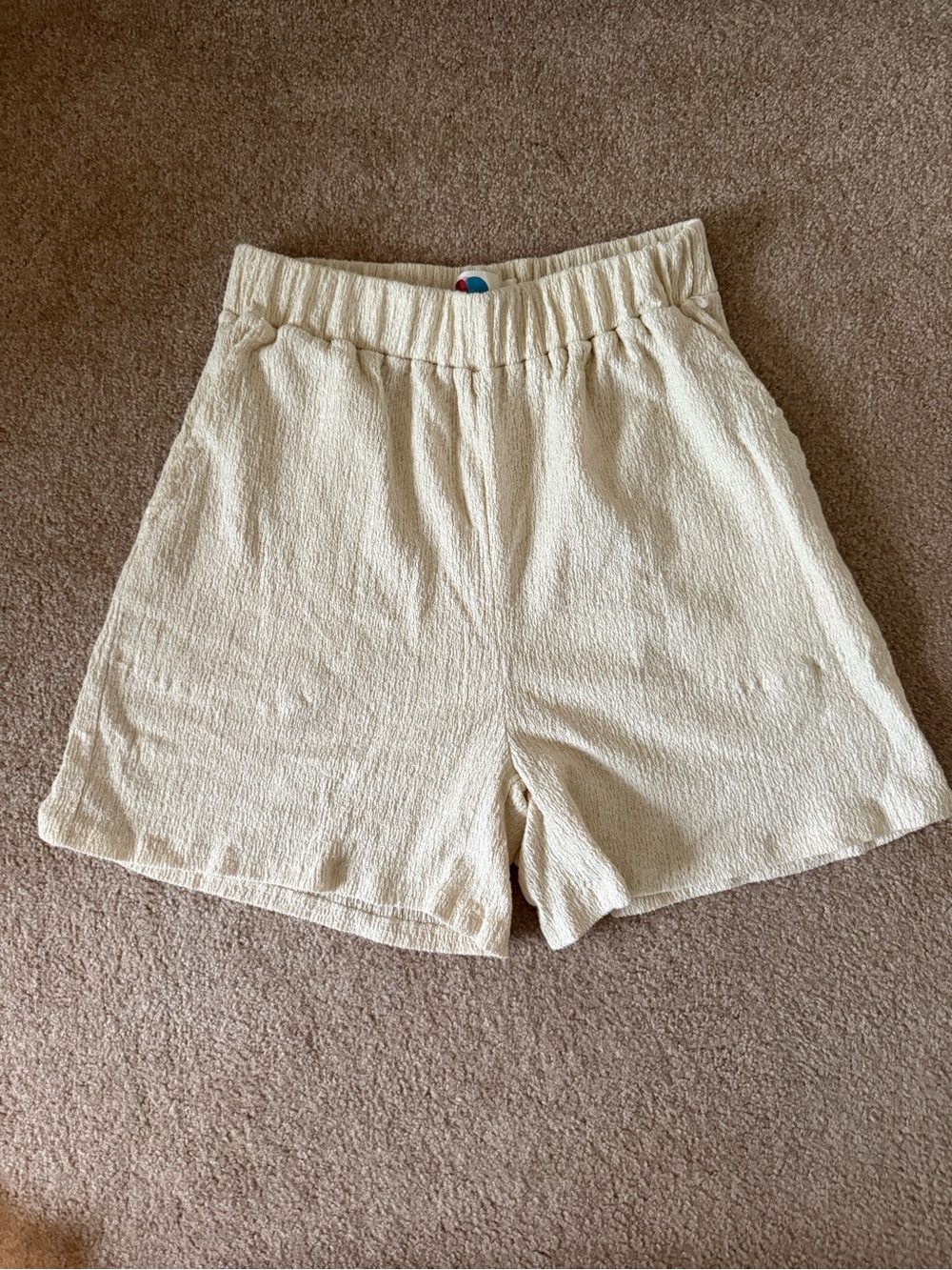 Free People Cover-Up Cream Women's Elastic-Waist Shorts